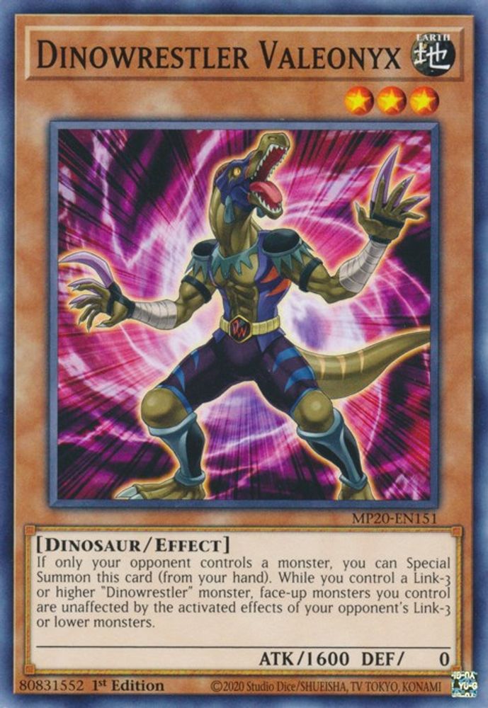 Dinowrestler Valeonyx (MP20-EN151) - Common