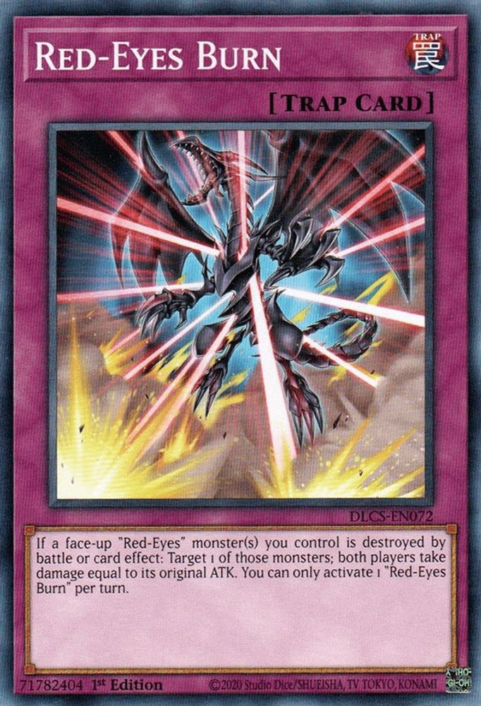 Red-Eyes Burn (DLCS-EN072) - Common