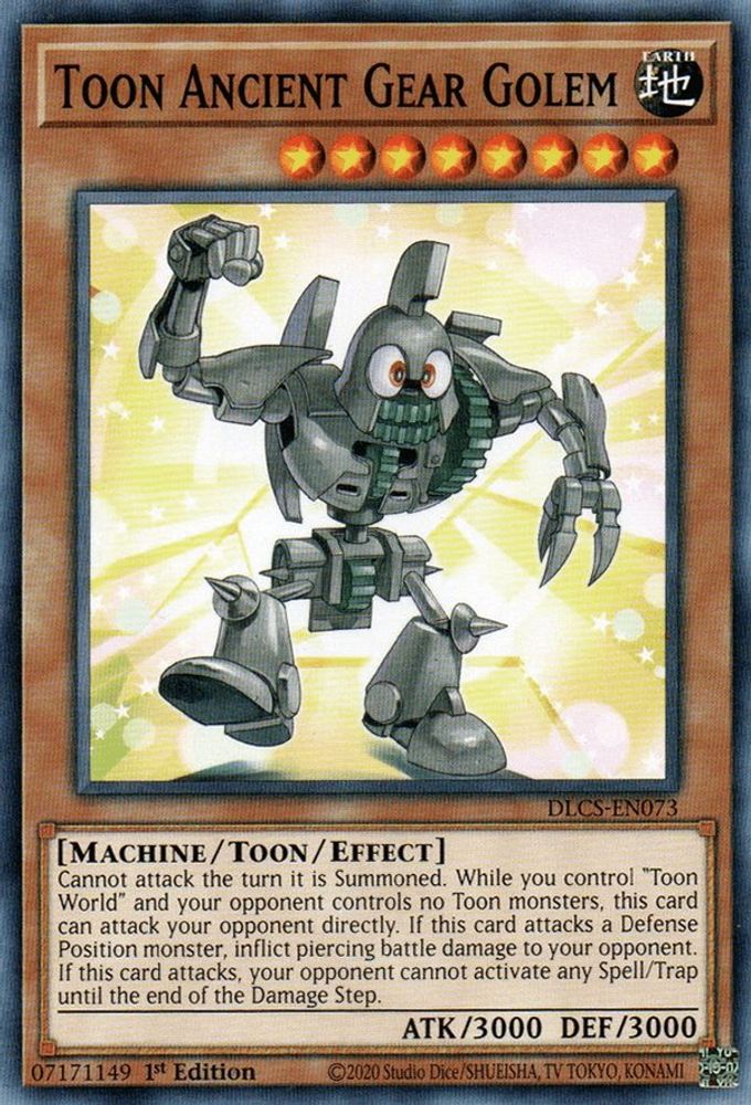 Golem Toon Ancient Gear [DLCS-EN073] Commun 