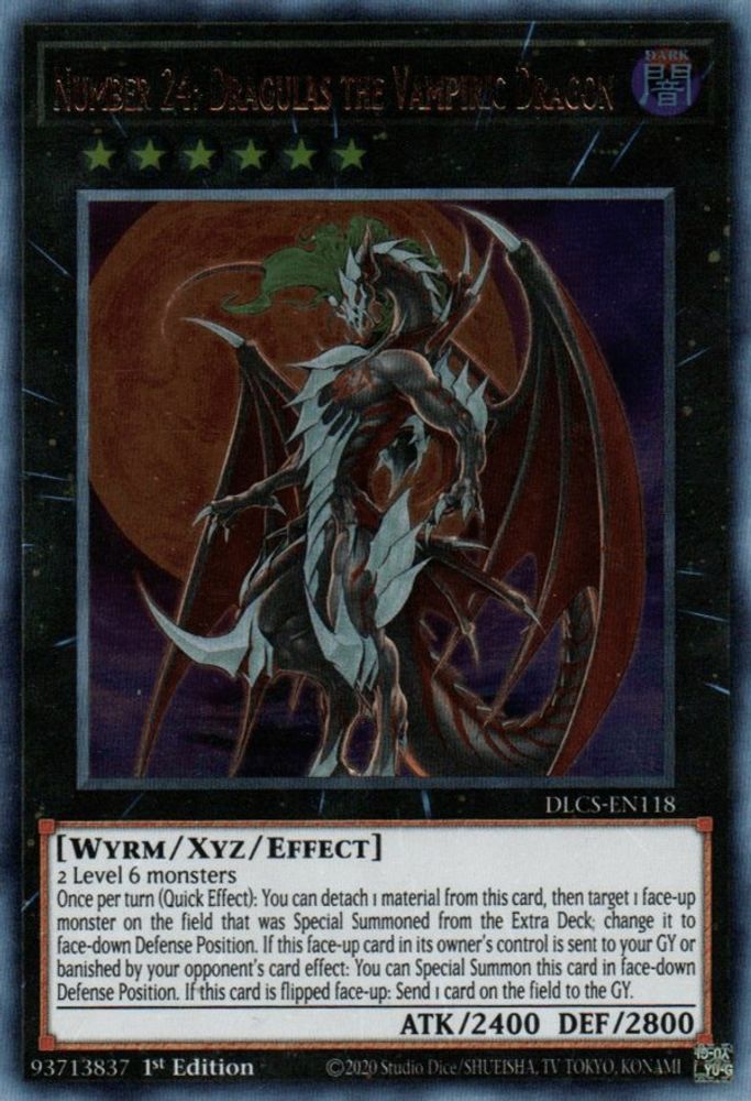 Numéro 24 : Dragulas le dragon vampirique [DLCS-EN118] Ultra Rare 