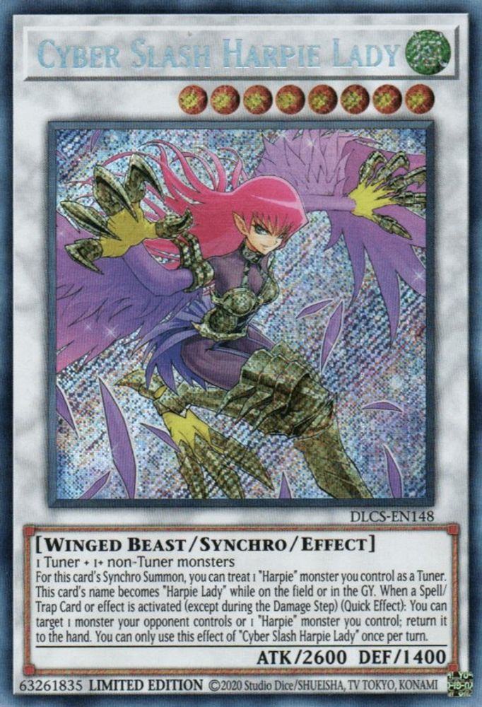Cyber Slash Harpie Lady (DLCS-EN148) - Secret Rare
