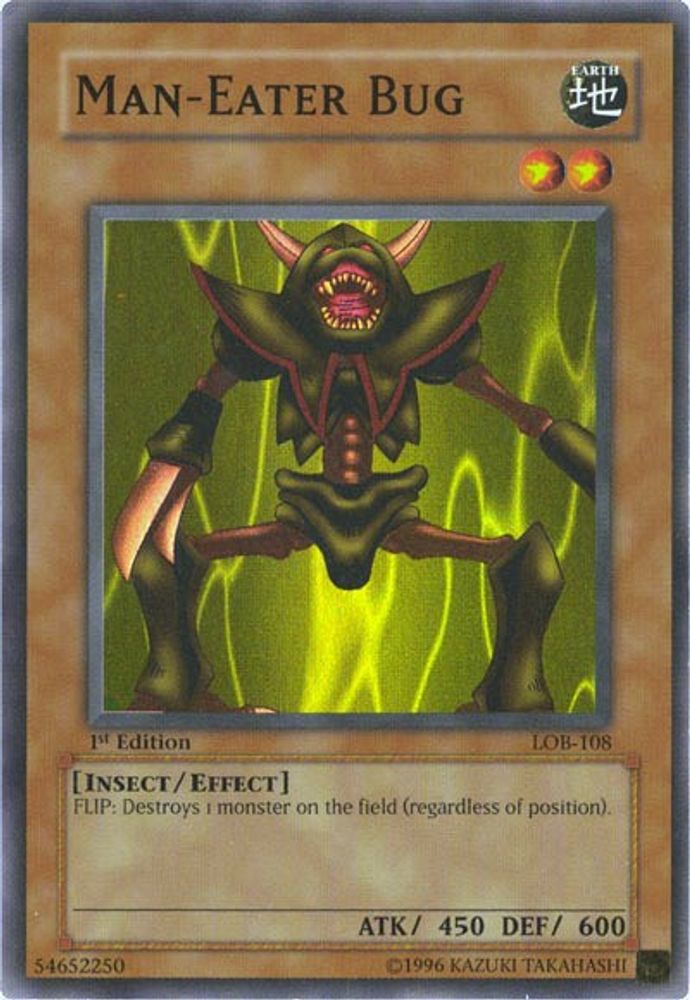 Man-Eater Bug (LOB-108) - Super Rare