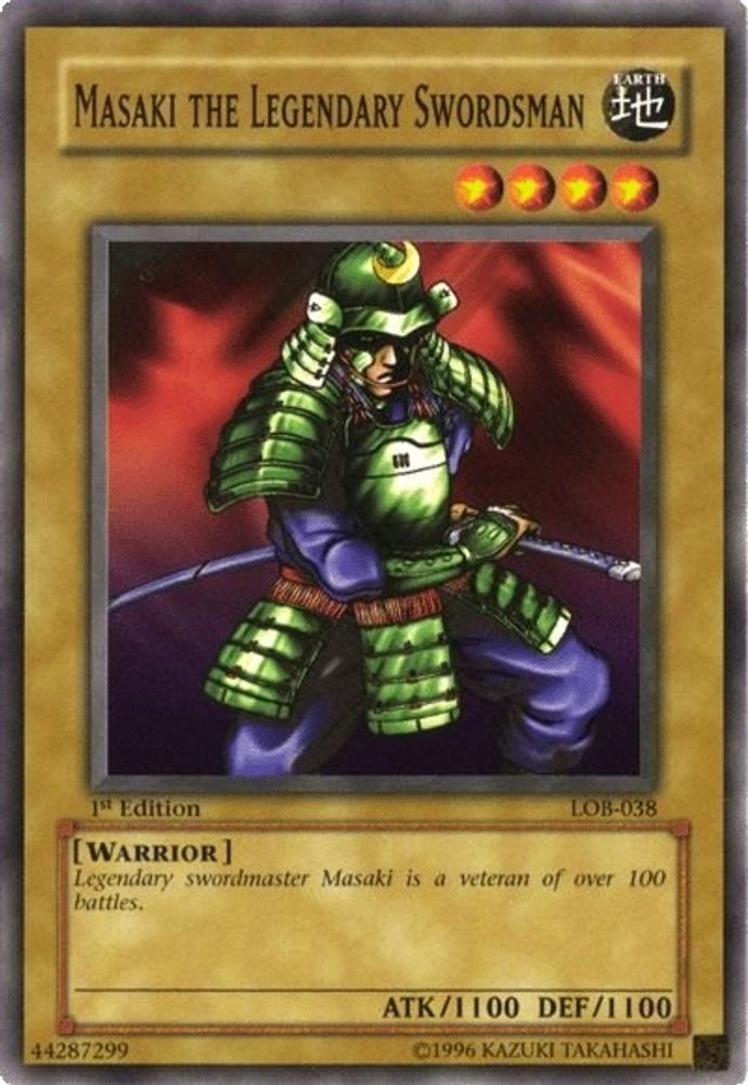 Masaki the Legendary Swordsman (LOB-038) - Common