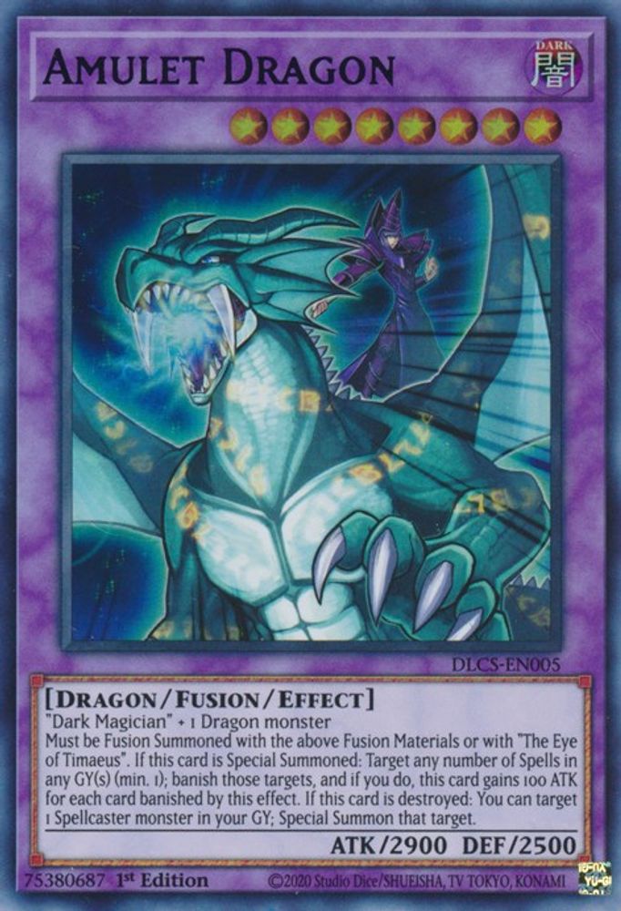 Amulet Dragon (Purple) (DLCS-EN005) - Ultra Rare