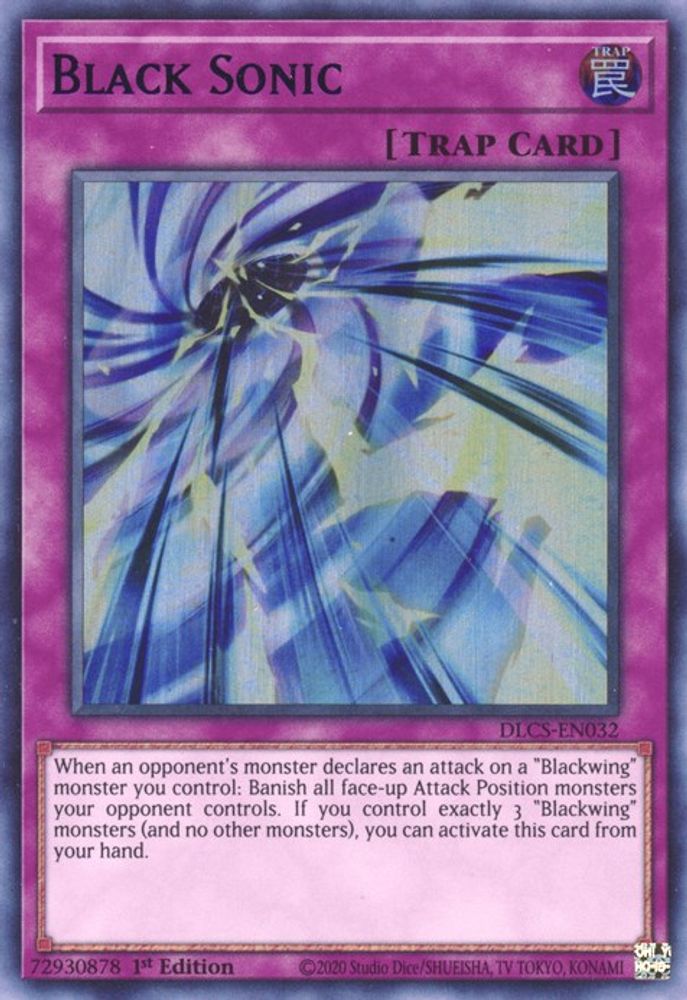 Black Sonic (Blue) (DLCS-EN032) - Ultra Rare