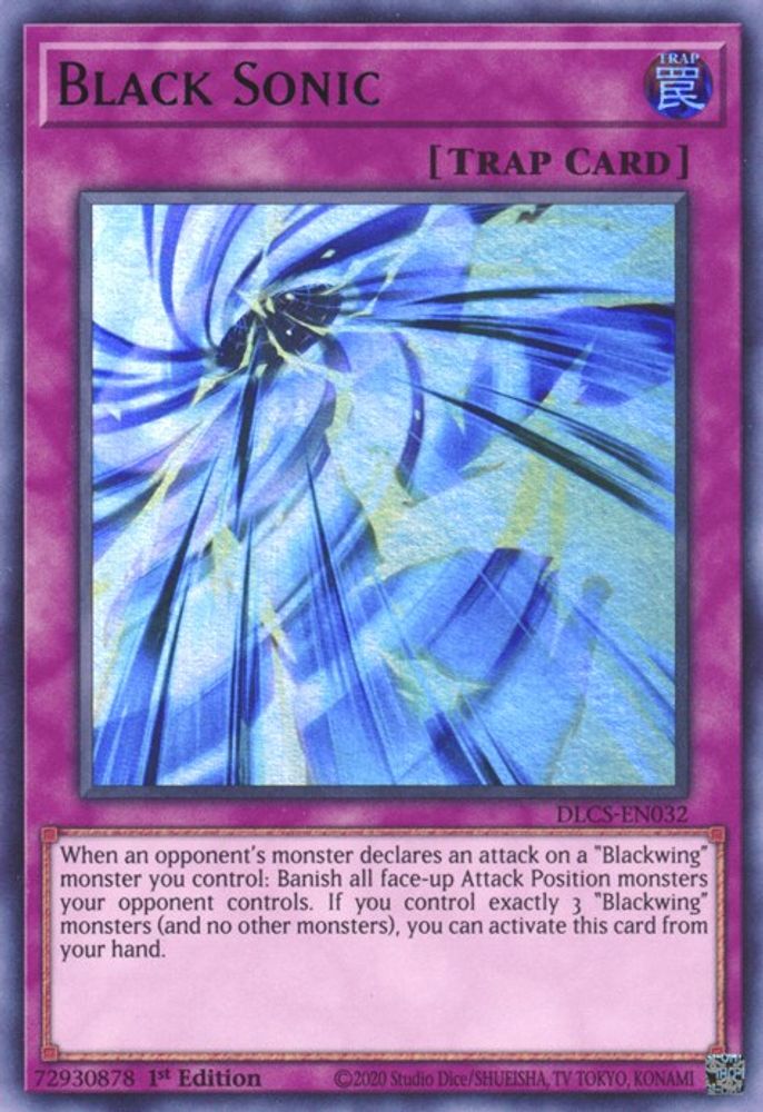 Black Sonic (Green) (DLCS-EN032) - Ultra Rare