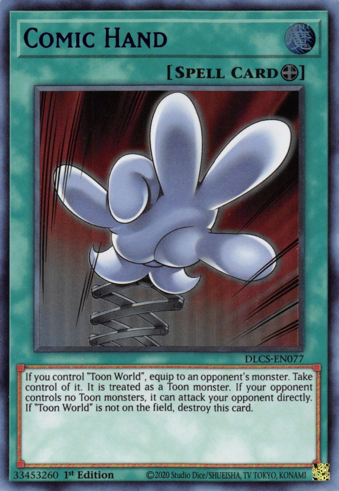 Comic Hand (Blue) (DLCS-EN077) - Ultra Rare
