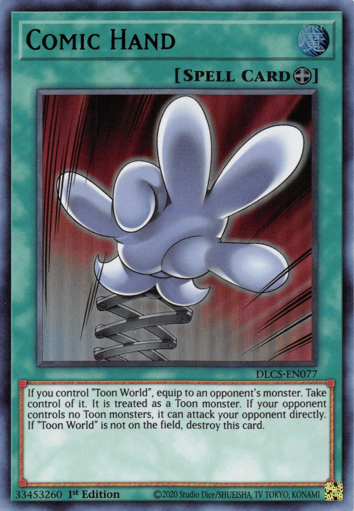Comic Hand (Green) (DLCS-EN077) - Ultra Rare