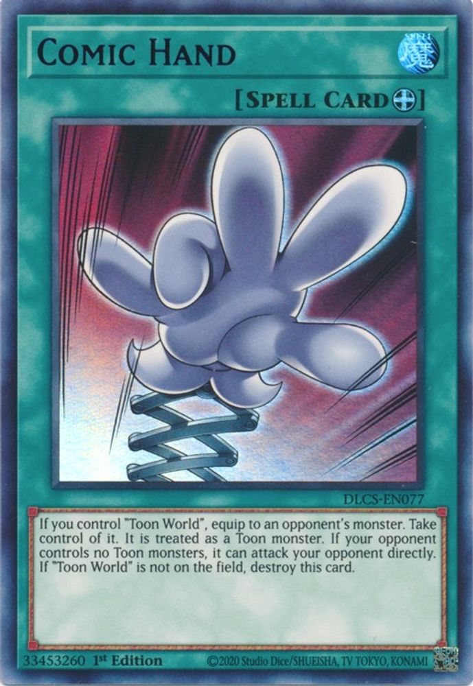 Main de bande dessinée (violet) [DLCS-EN077] Ultra rare 