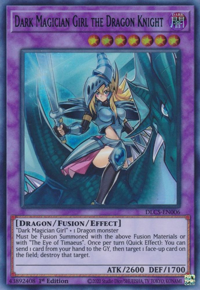 Dark Magician Girl the Dragon Knight (Blue) (DLCS-EN006) - Ultra Rare