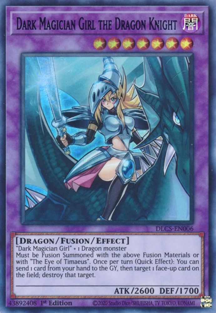Dark Magician Girl le Chevalier Dragon (Vert) [DLCS-EN006] Ultra Rare 