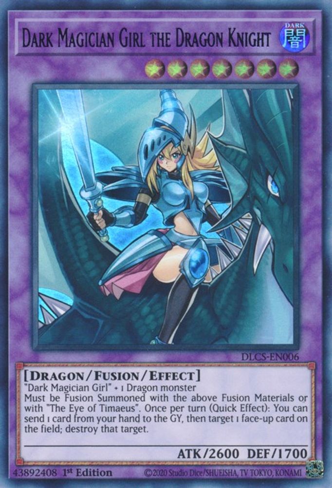 Dark Magician Girl the Dragon Knight (Purple) (DLCS-EN006) - Ultra Rare