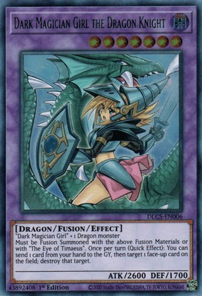 Dark Magician Girl the Dragon Knight (Alternate Art) (DLCS-EN006) - Ultra Rare