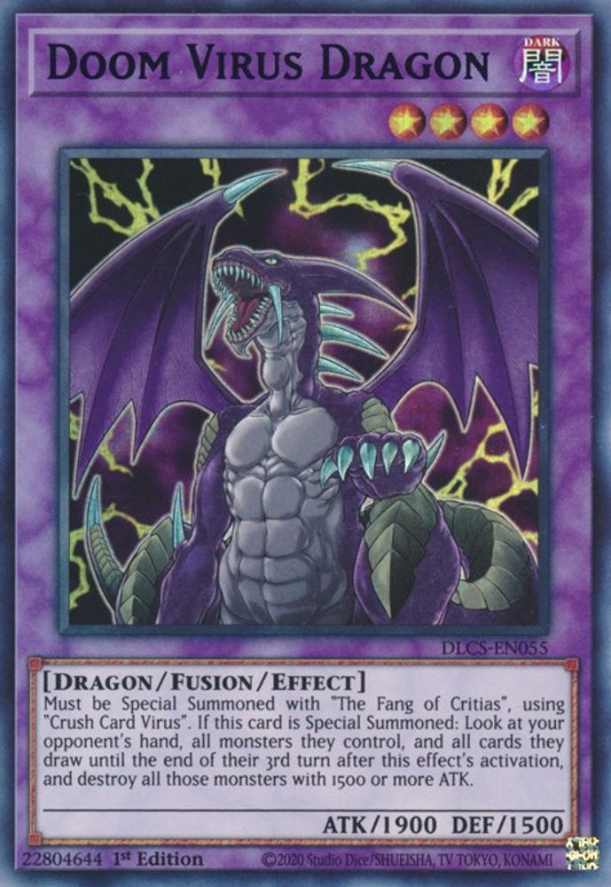 Doom Virus Dragon (Purple) (DLCS-EN055) - Ultra Rare