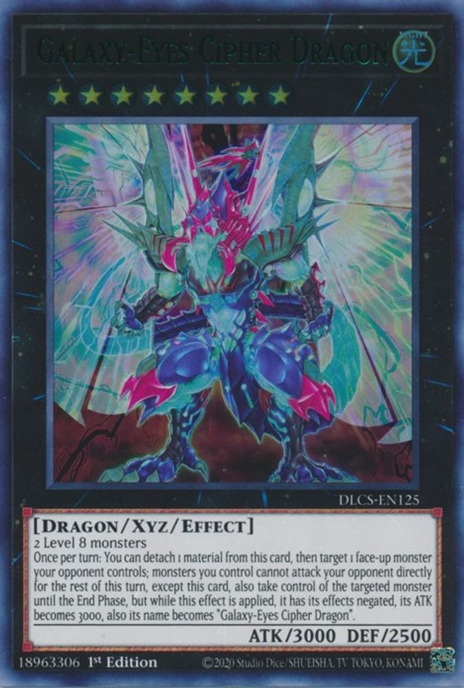 Dragon Chiffré aux Yeux Galactiques (Vert) [DLCS-EN125] Ultra Rare 