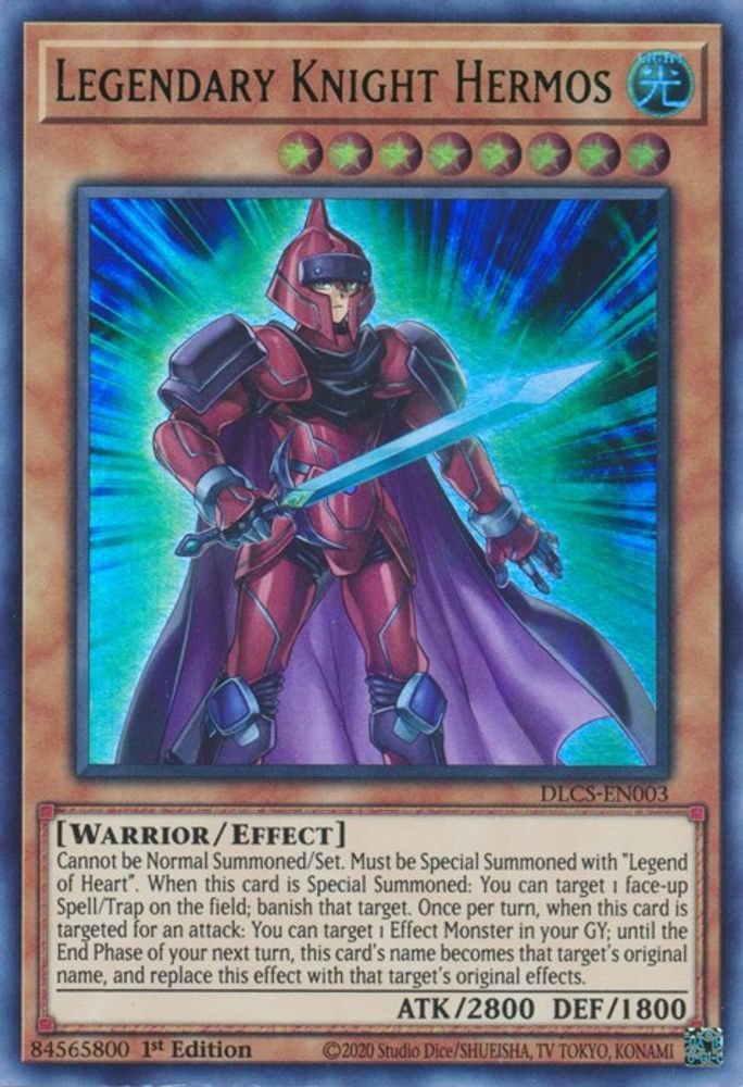 Chevalier légendaire Hermos (Vert) [DLCS-EN003] Ultra Rare 