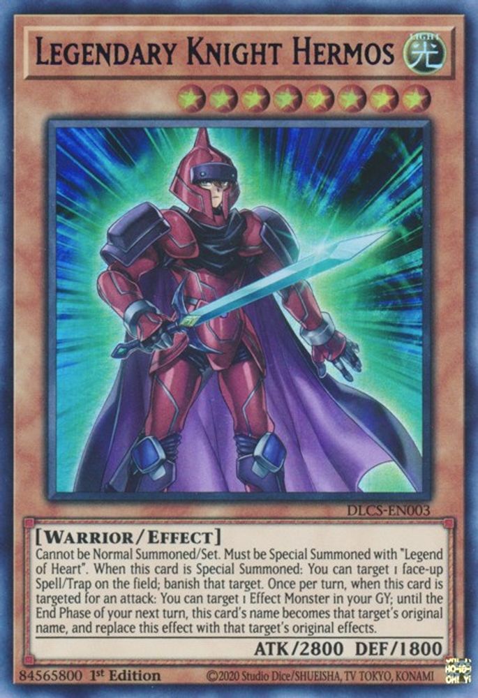 Chevalier légendaire Hermos (violet) [DLCS-EN003] Ultra rare 
