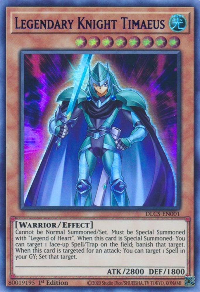 Legendary Knight Timaeus (Purple) (DLCS-EN001) - Ultra Rare