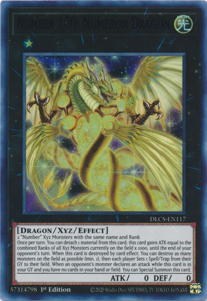 Numéro 100 : Dragon Numeron (Violet) [DLCS-EN117] Ultra Rare 
