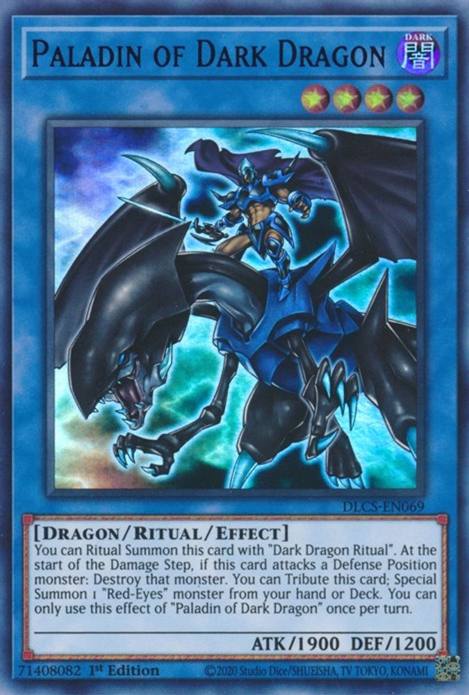 Paladin du Dragon Noir (Violet) [DLCS-EN069] Ultra Rare 