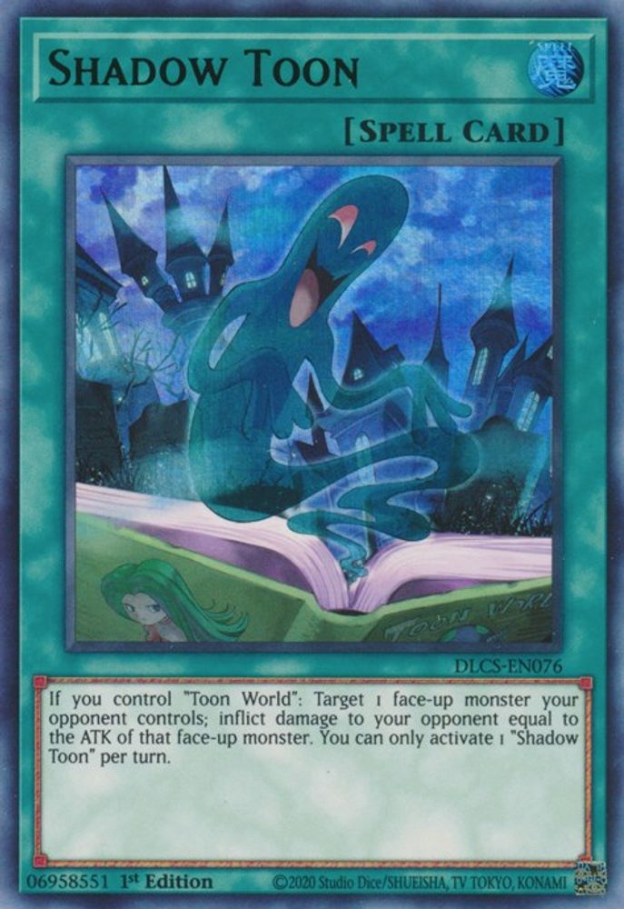 Shadow Toon (Green) (DLCS-EN076) - Ultra Rare