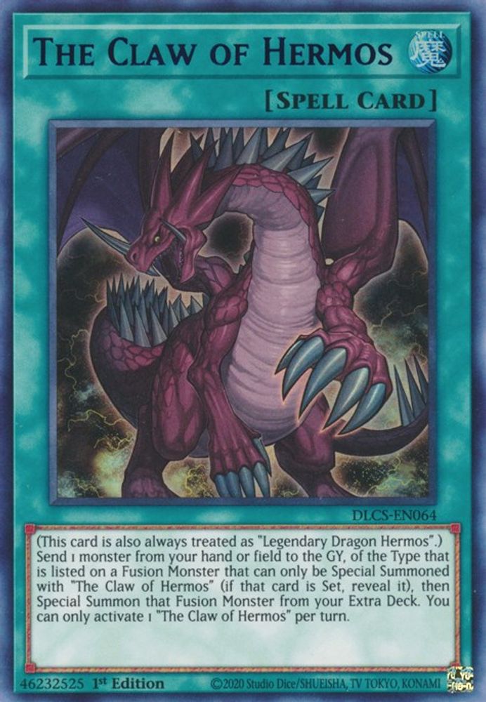 The Claw of Hermos (Blue) (DLCS-EN064) - Ultra Rare