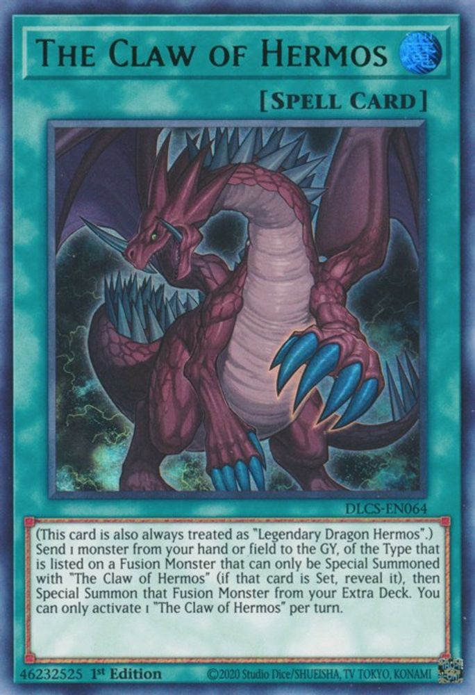 The Claw of Hermos (Green) (DLCS-EN064) - Ultra Rare