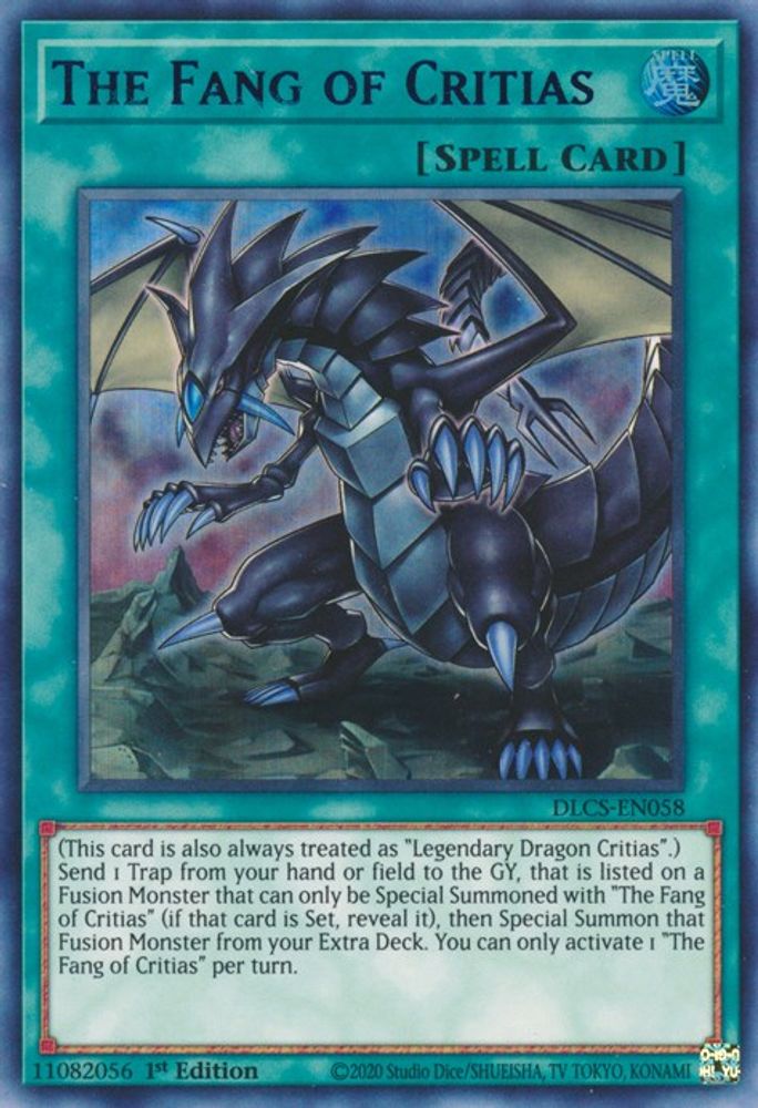 The Fang of Critias (Blue) (DLCS-EN058) - Ultra Rare