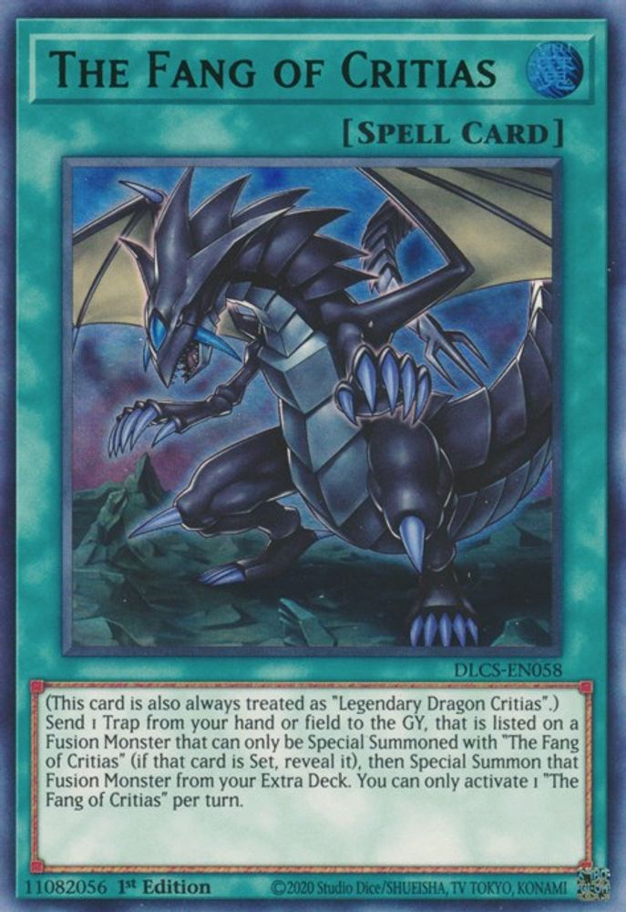 The Fang of Critias (Green) (DLCS-EN058) - Ultra Rare