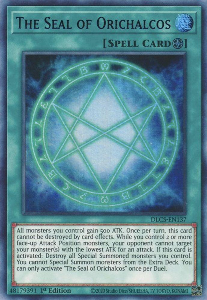 The Seal of Orichalcos (Purple) (DLCS-EN137) - Ultra Rare