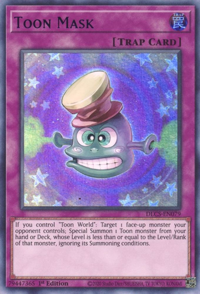Toon Mask (Blue) (DLCS-EN079) - Ultra Rare