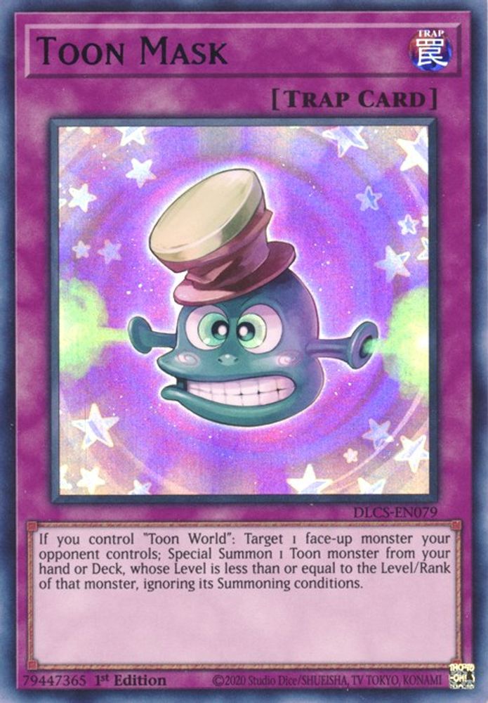 Toon Mask (Purple) (DLCS-EN079) - Ultra Rare