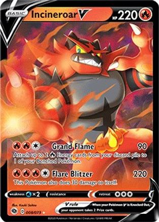 Incineroar V 008  - Holofoil - Ultra Rare