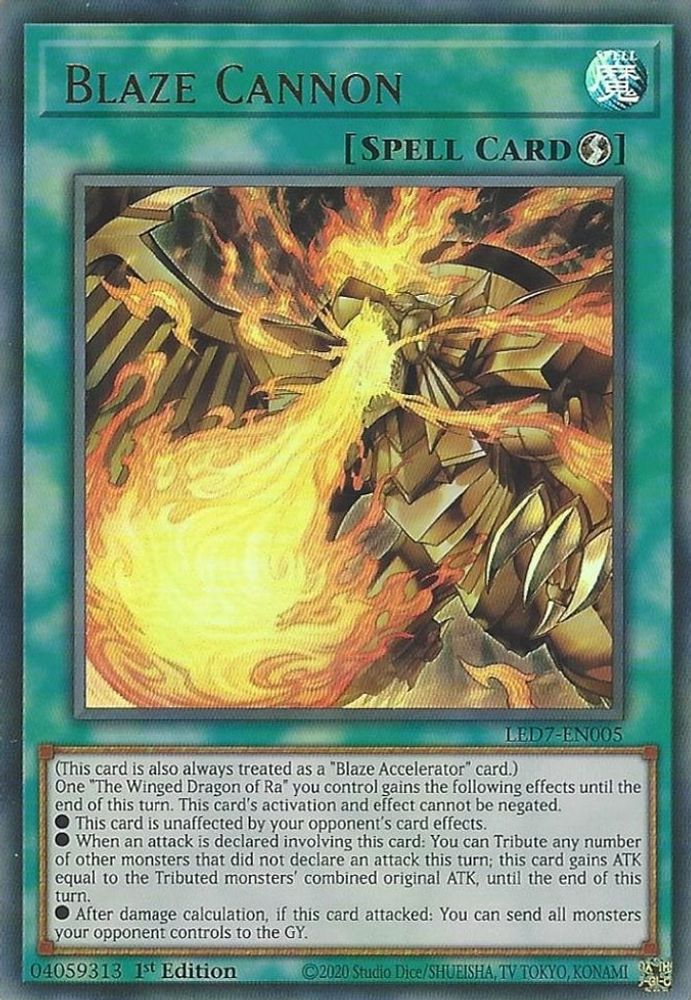 Blaze Cannon (LED7-EN005) - Ultra Rare