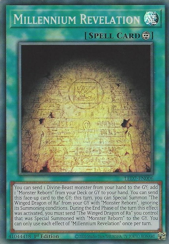 Millennium Revelation (LED7-EN006) - Super Rare