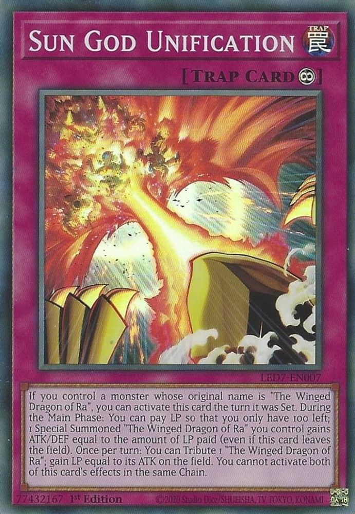Sun God Unification (LED7-EN007) - Super Rare