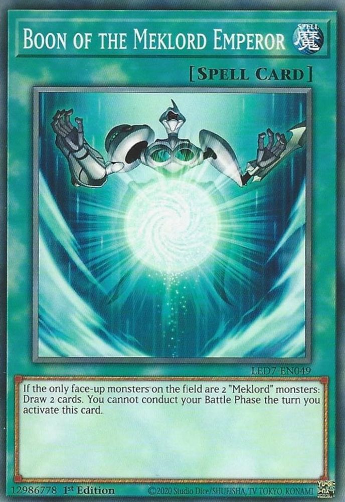 Boon of the Meklord Emperor (LED7-EN049) - Common