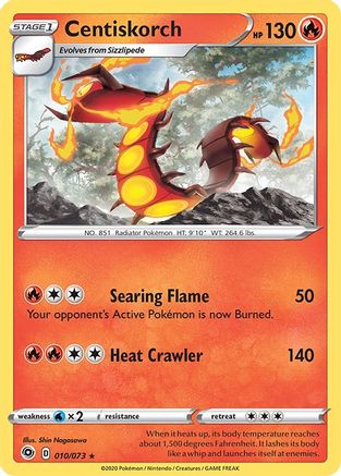 Centiskorch 010  - Holofoil - Holo Rare