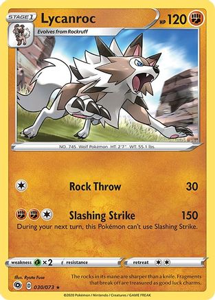 Lycanroc 030  - Holofoil - Holo Rare