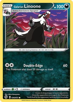 Galarian Linoone 036  - Common