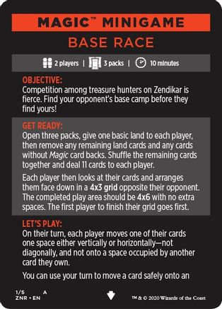 Magic Minigame: Base Race (ZNR-001) - Zendikar Rising