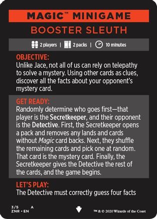 Magic Minigame: Booster Sleuth (ZNR-003) - Zendikar Rising