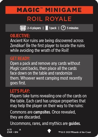 Magic Minigame: Roil Royale (ZNR-004) - Zendikar Rising