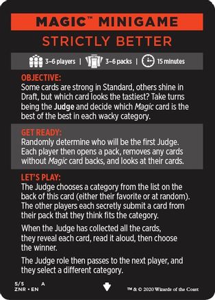 Magic Minigame: Strictly Better (ZNR-005) - Zendikar Rising