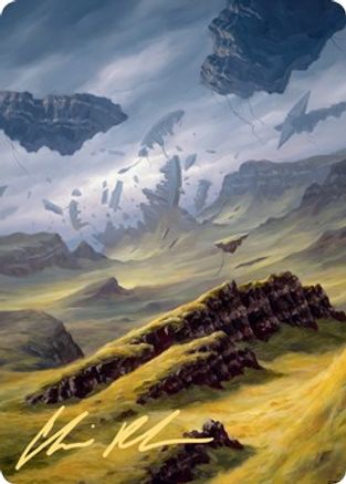 Plains Art Card (9/81) (Gold-Stamped Signature) (ASZNR-009) - Art Series: Zendikar Rising
