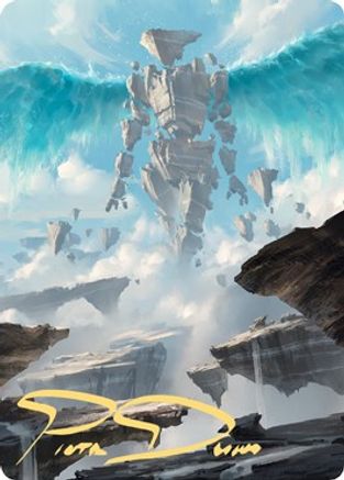 Celestial Colonnade Art Card (Gold-Stamped Signature) (ASZNR-033) - Art Series: Zendikar Rising