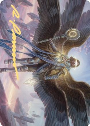 Angel of Destiny Art Card (Gold-Stamped Signature) (ASZNR-037) - Art Series: Zendikar Rising