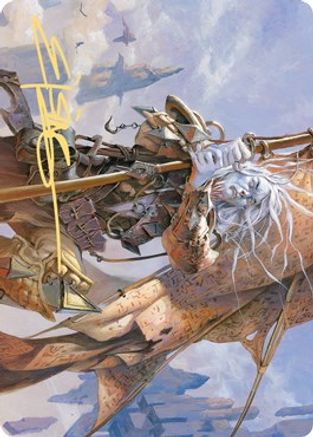 Sea Gate Banneret Art Card (Gold-Stamped Signature) (ASZNR-043) - Art Series: Zendikar Rising