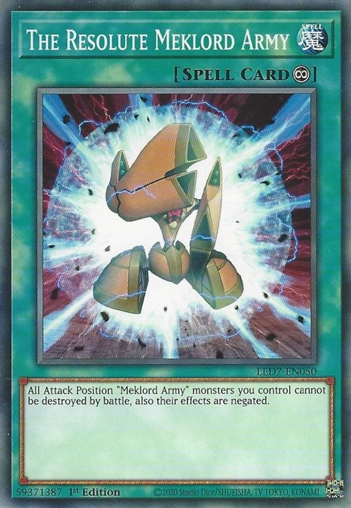 The Resolute Meklord Army (LED7-EN050) - Common