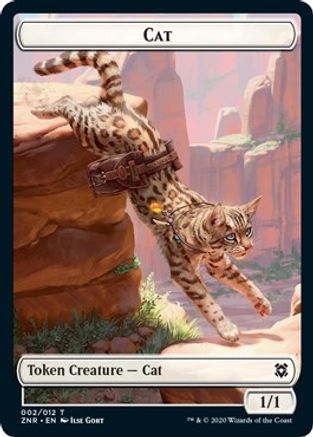 Cat // Insect Double-sided Token (ZNR-) - Zendikar Rising Foil